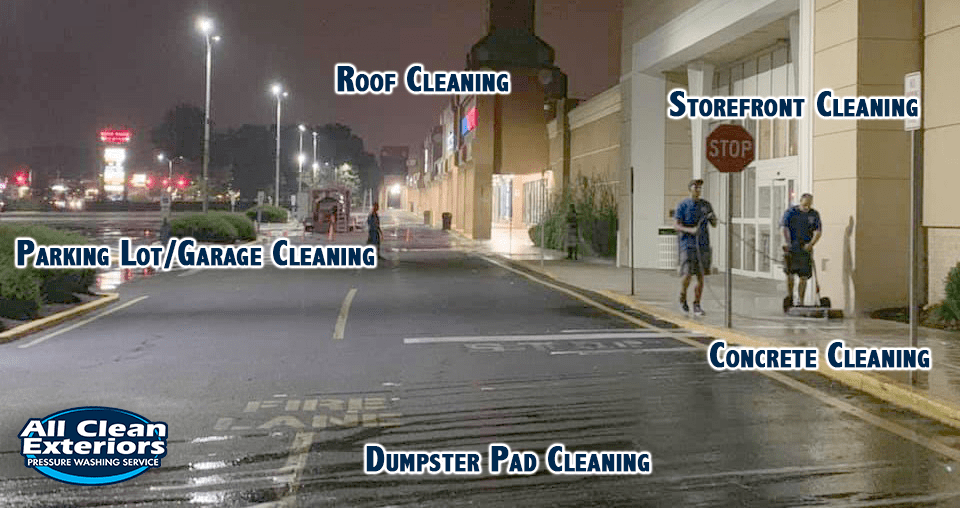 commercial-cleaning commerical cleaning services All Clean Exteriors provides in Monmouth and Ocean County, NJ