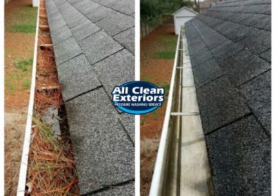 before and after gutter cleaning in Middletown, NJ
