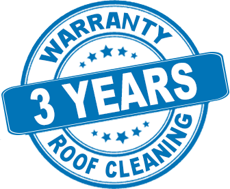 3 year warranty on roof cleaning power washing