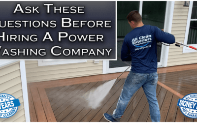 What To Ask A Power Washing Company